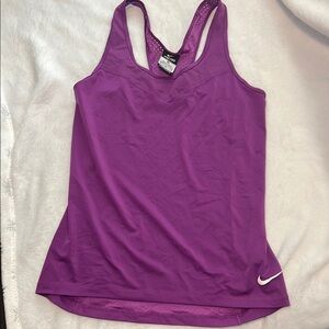 Nike Purple Fitted Tank Top
